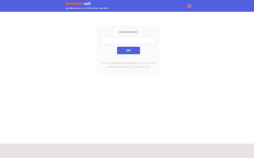 Password protected links